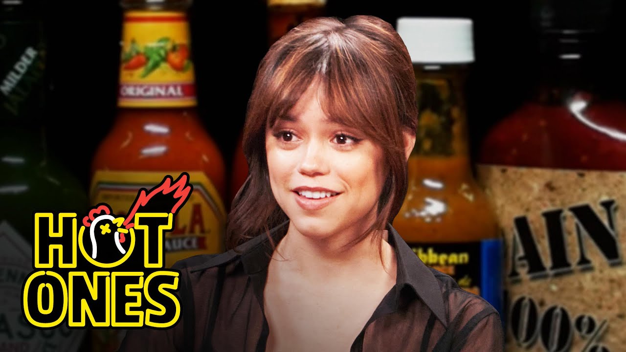 Jenna Ortega Doesn’t Flinch While Eating Spicy Wings | Hot Ones