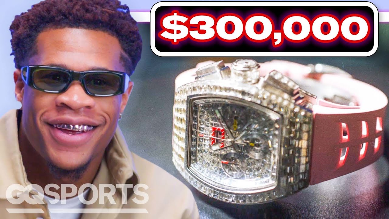 Lightweight Champ Devin Haney Shows Off His Jewelry Collection | GQ Sports
