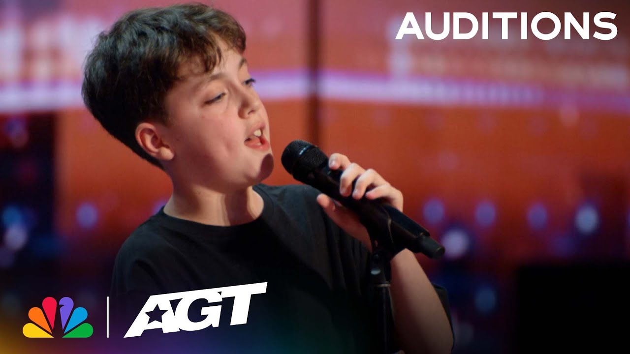 12-year-old Alfie Andrews receives a STANDING OVATION for “Hold My Hand” | Auditions | AGT 2023