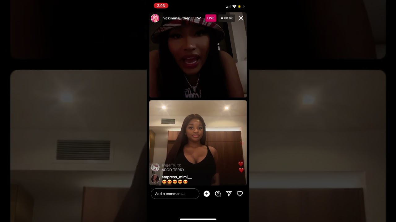 Nicki Minaj On Live With JT Instagram Live June 27, 2023 IG Live