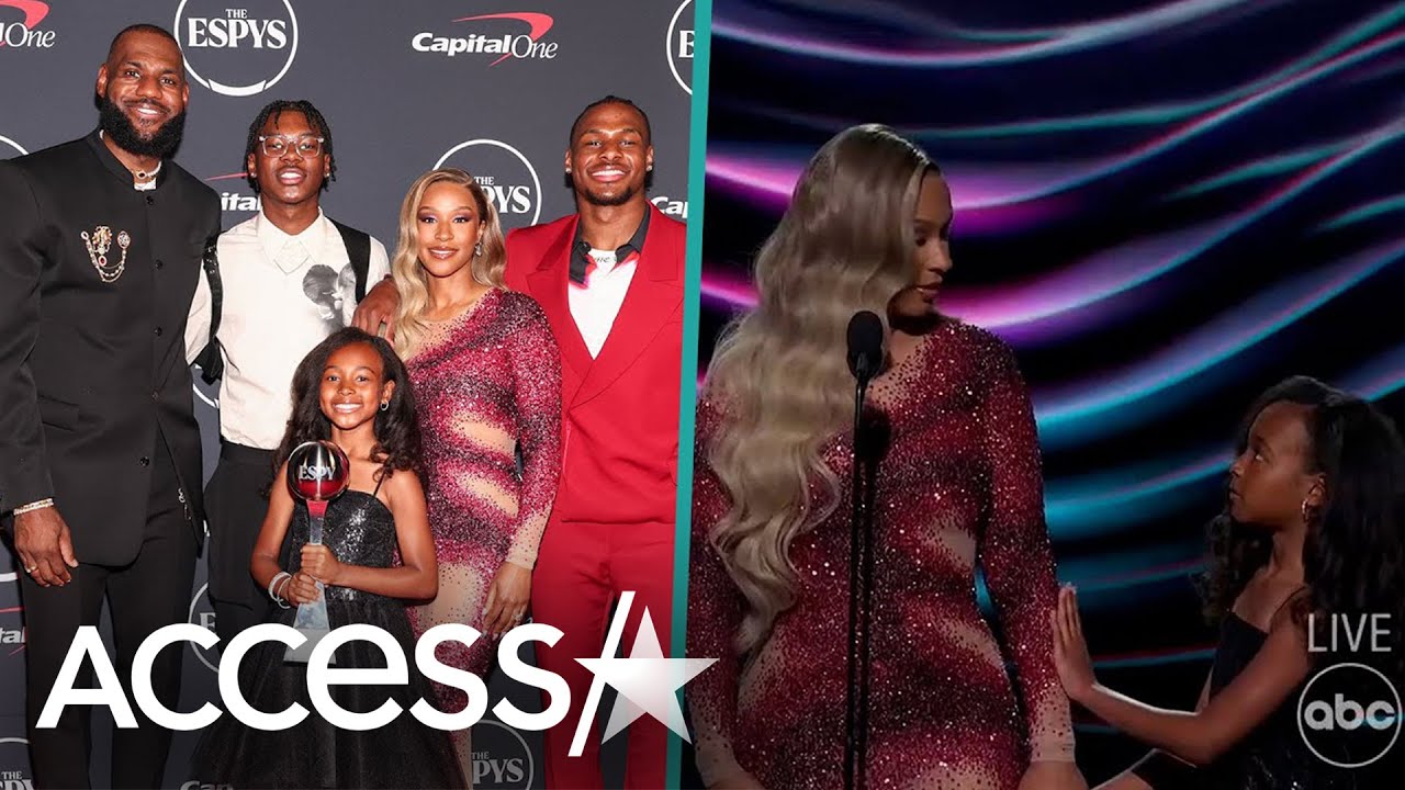 LeBron James Daughter Zhuri Adorably Steals The Show at 2023 ESPYS