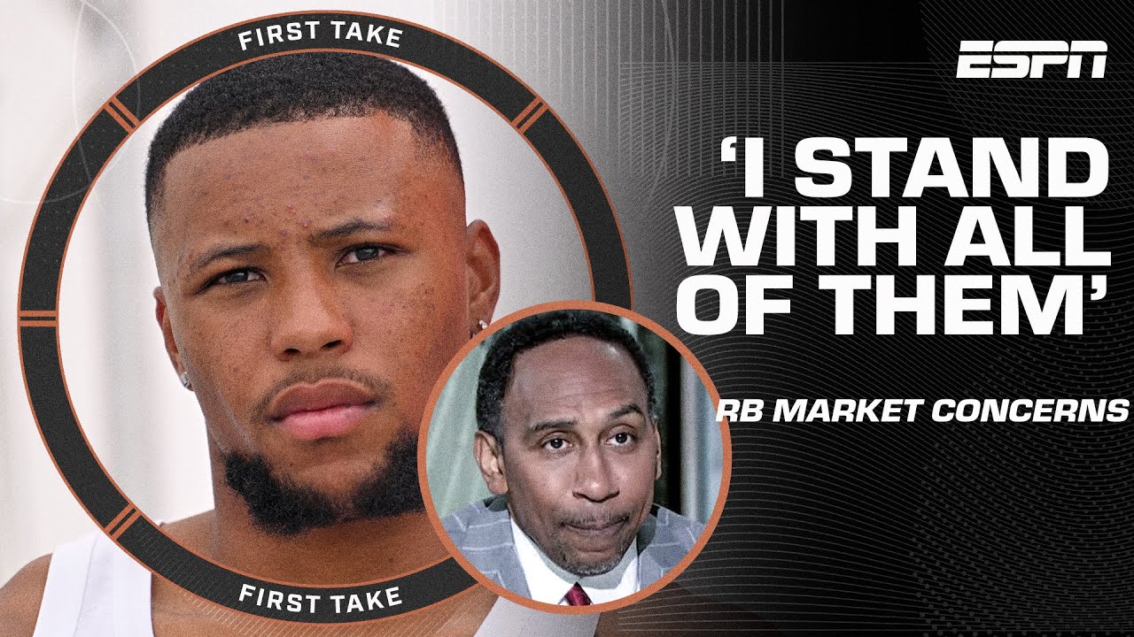 ‘It’s a PROBLEM’ – Stephen A. Smith stands with running backs | First Take