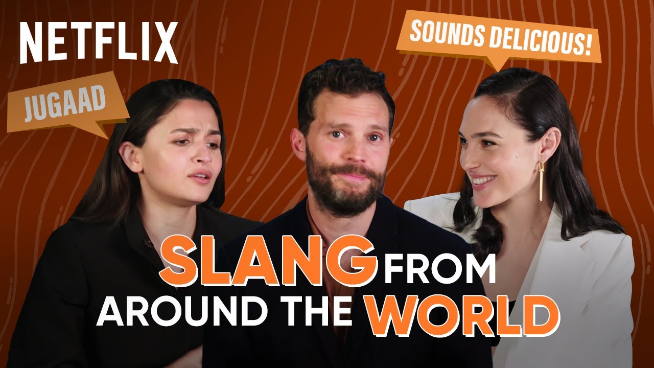 Slang Words with Alia Bhatt, Gal Gadot , and Jamie Dornan | Heart of Stone | Netflix India