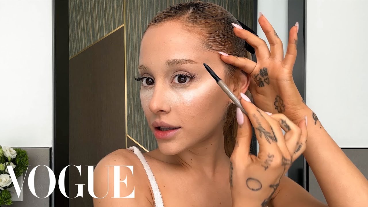 Ariana Grande’s Skin Care Routine & Guide to a ‘60s Cat Eye | Beauty Secrets | Vogue