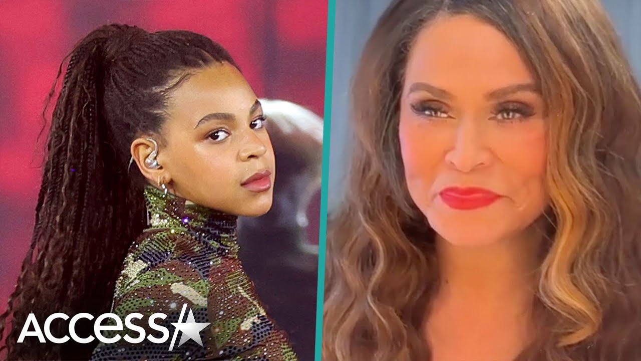 Beyonce’s Daughter Blue Ivy Shows Off Makeup Skills On Tina Knowles