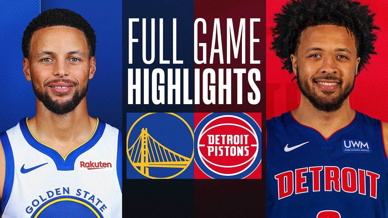 WARRIORS at PISTONS | FULL GAME HIGHLIGHTS