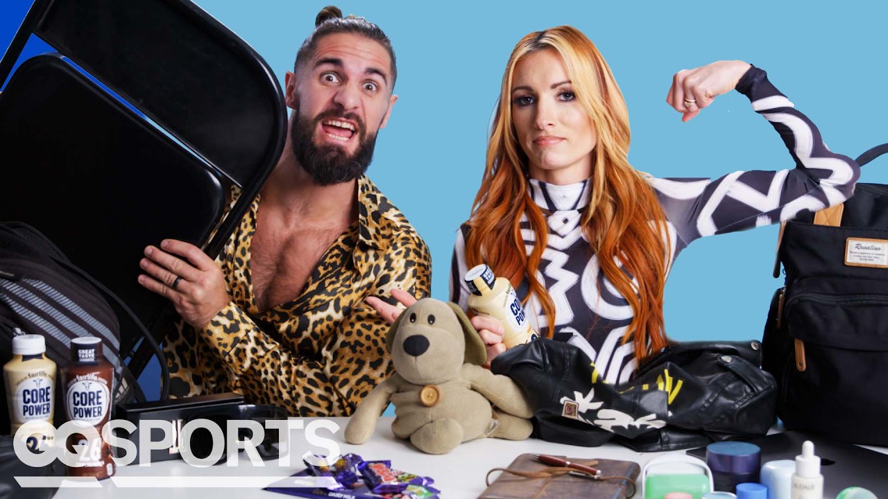 10 Things WWE’s Seth Rollins & Becky Lynch Can’t Live Without | GQ Sports