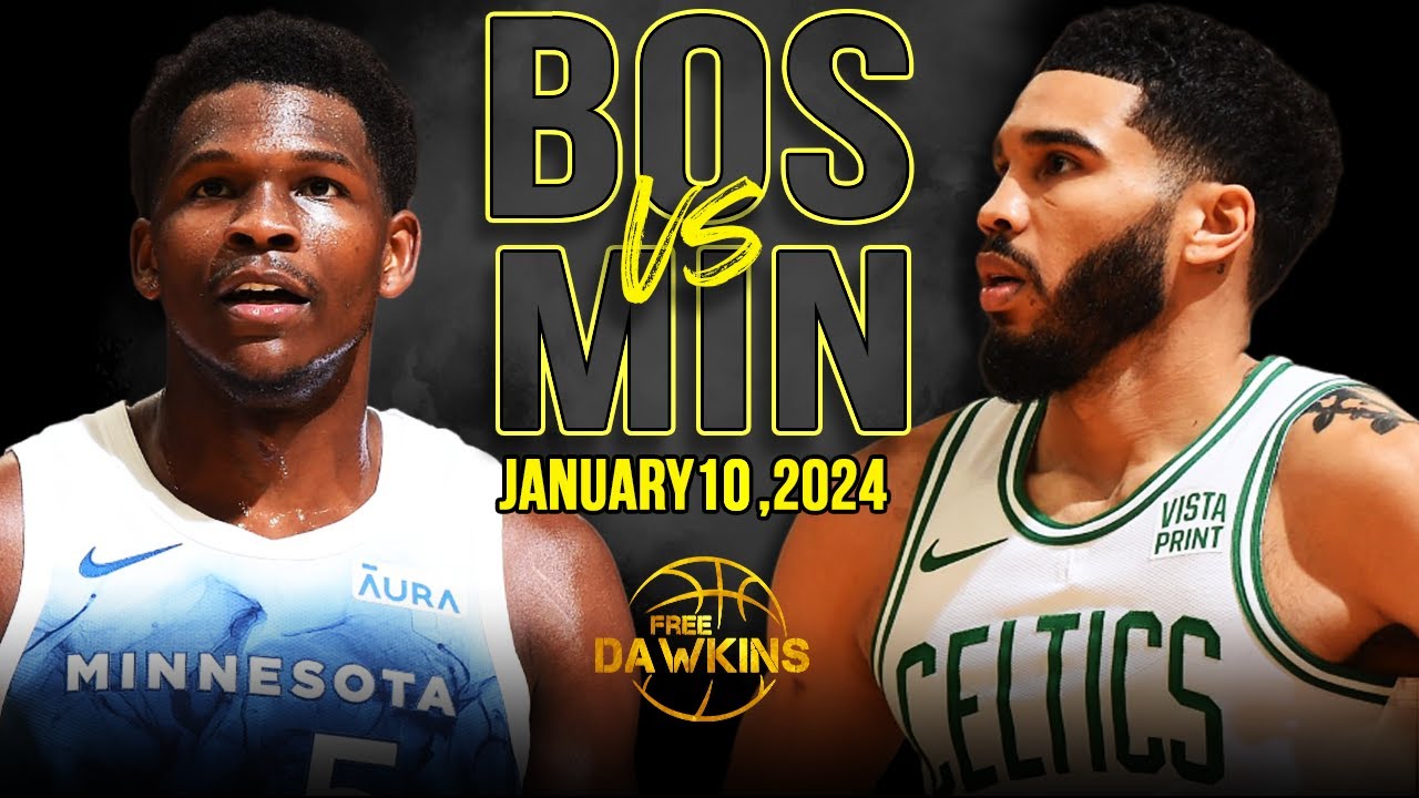 Boston Celtics vs Minnesota Timberwolves Full Game Highlights | January 10, 2024 | FreeDawkins