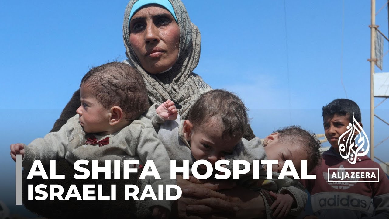 Israeli raid on al Shifa hospital: Palestinians flee facility in search of safety