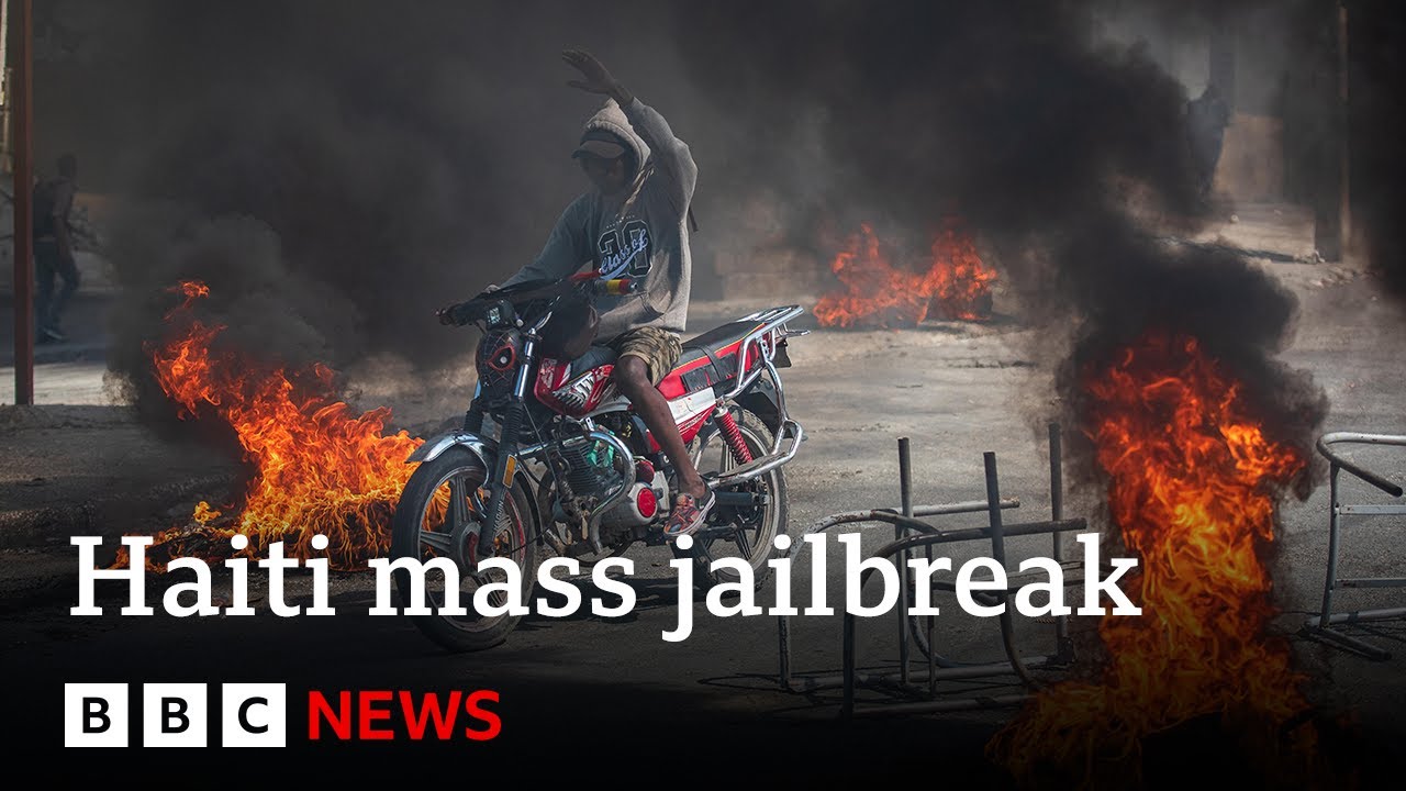 Haiti declares emergency after gangs free 4,000 inmates | BBC News