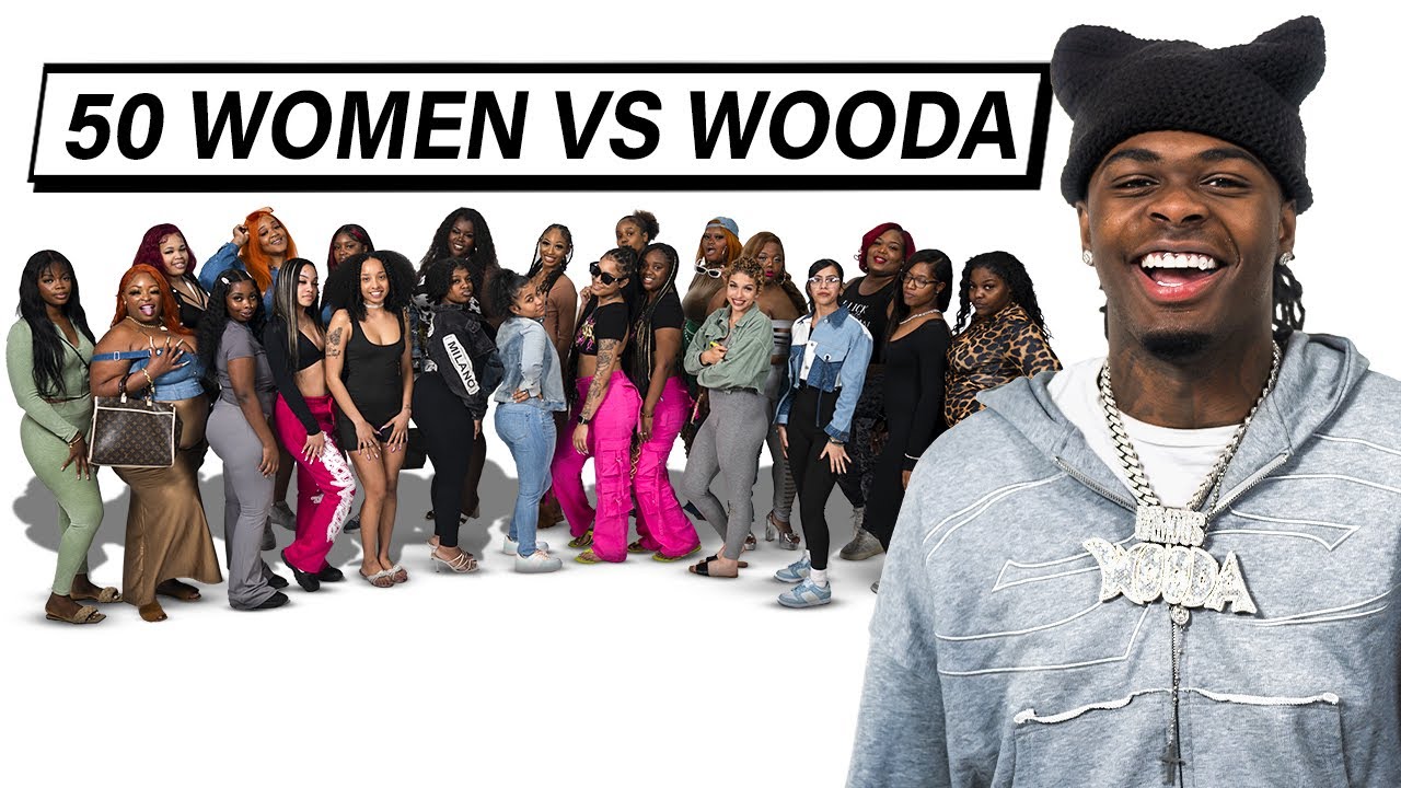 50 WOMEN VS 1 YOUTUBER : WOODA