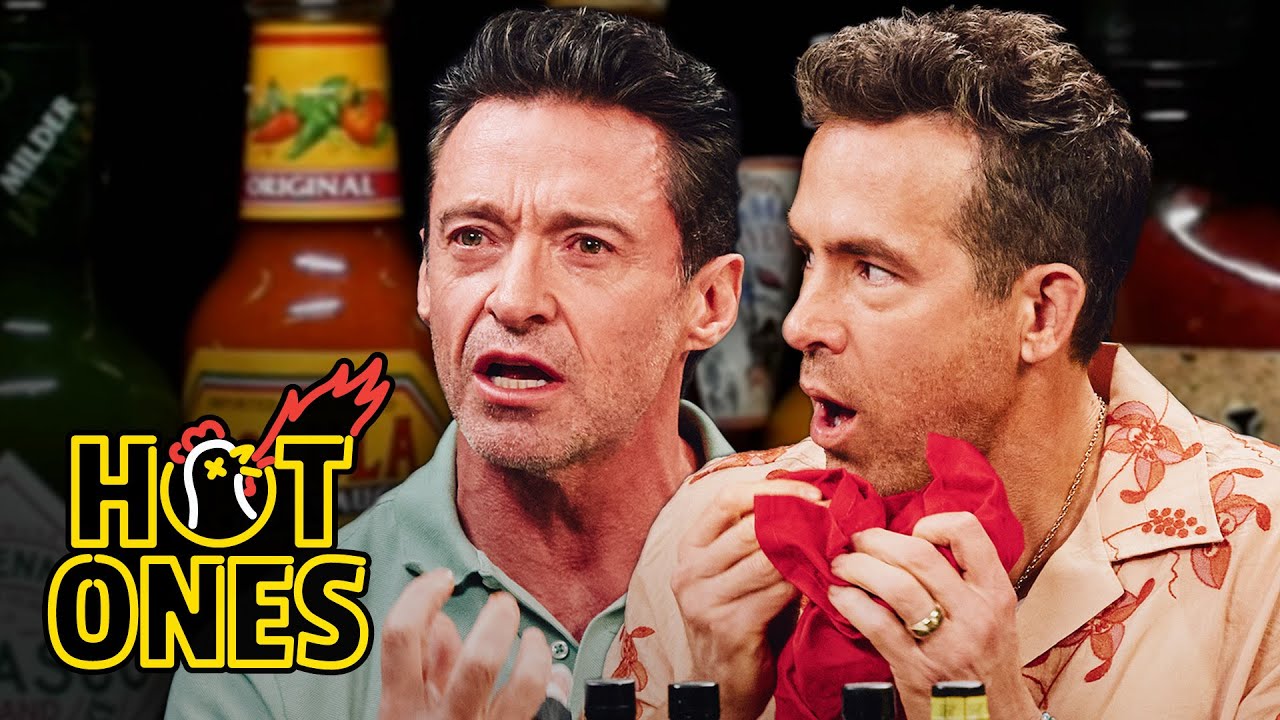 Ryan Reynolds and Hugh Jackman Go Claws Out While Eating Spicy Wings | Hot Ones