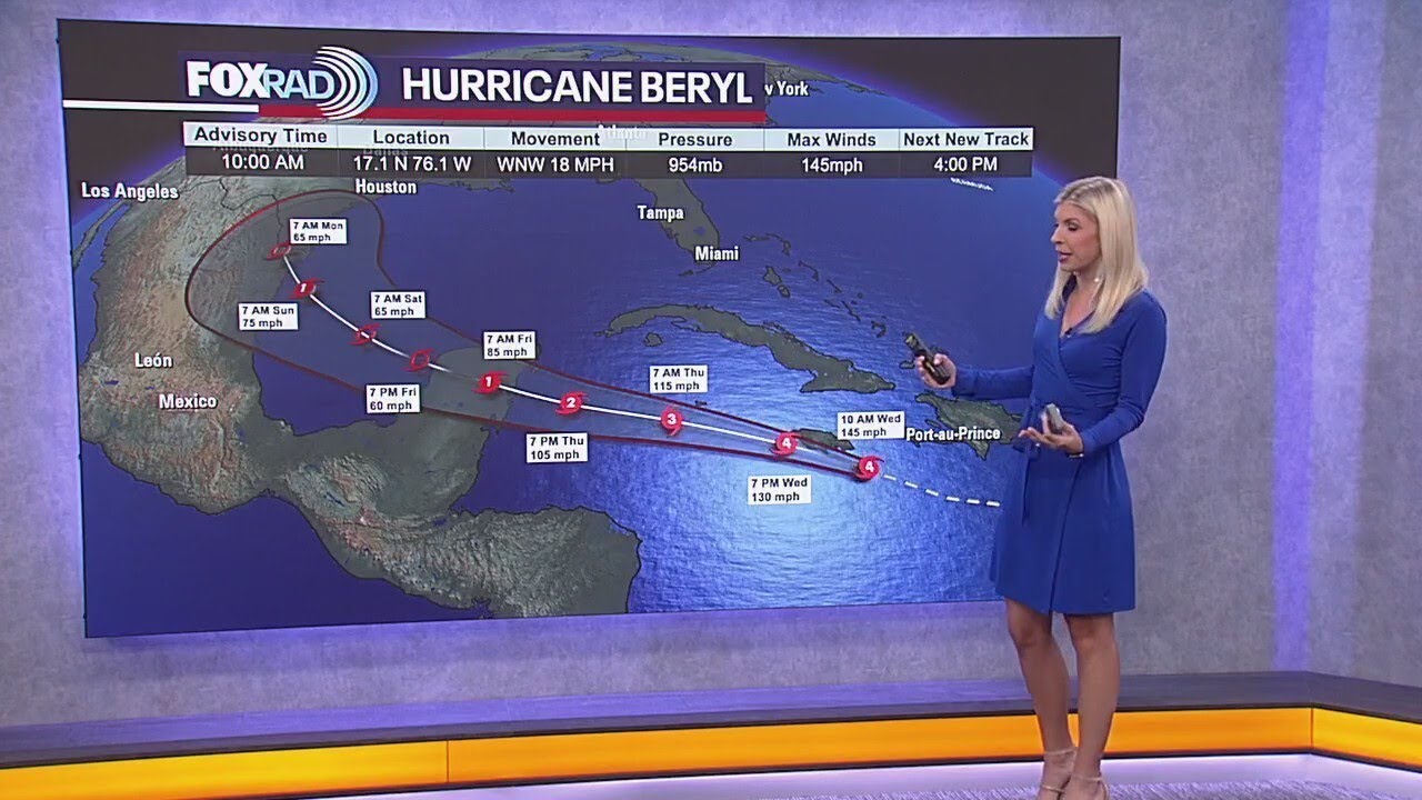 Where is Hurricane Beryl going? Latest forecast track