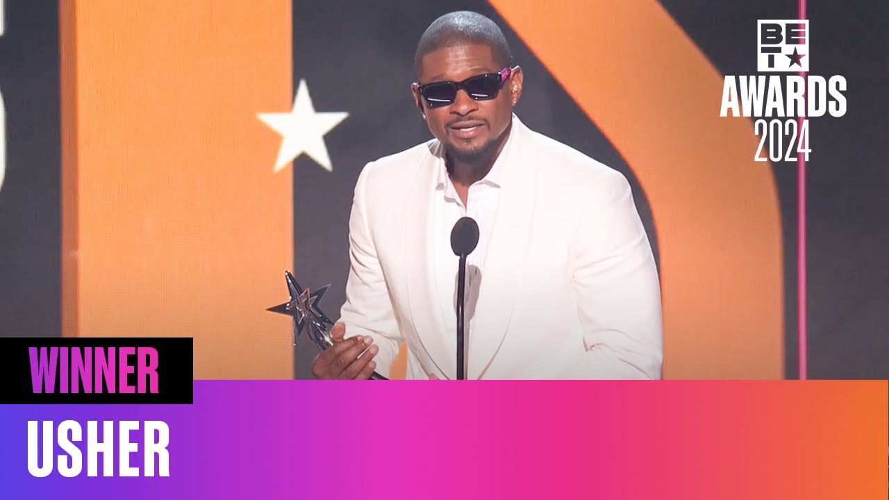 Congrats To Usher On Winning Best Male R&B/ Pop Artist! | BET Awards ’24