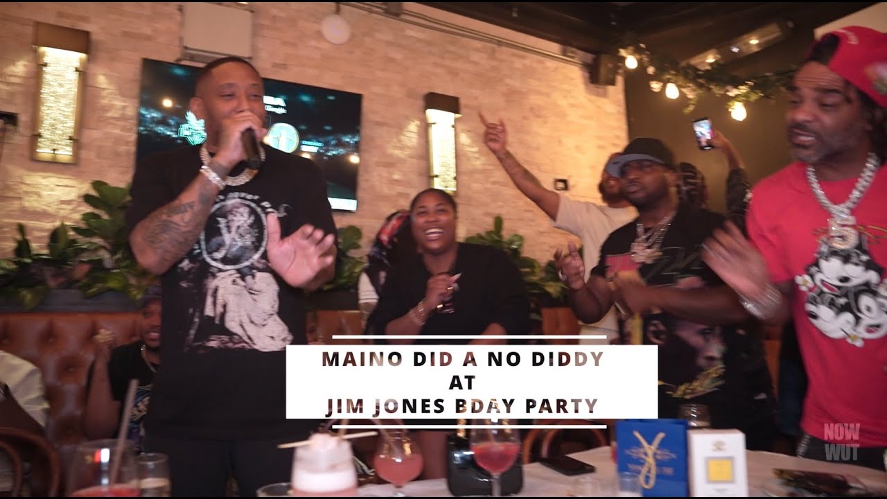 Maino did a NO DIDDY at Jim Jones birthday party