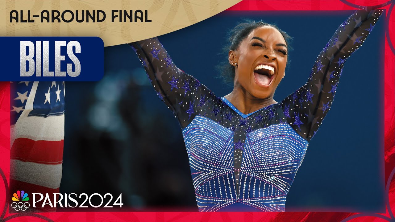 Simone Biles’ AWE-INSPIRING floor routine clinches a record SIXTH gymnastics gold | Paris Olympics