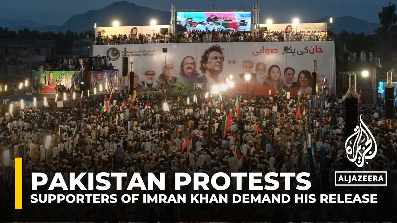 Thousands of Pakistan’s imprisoned ex-PM Imran Khan’s supporters rally demanding his release