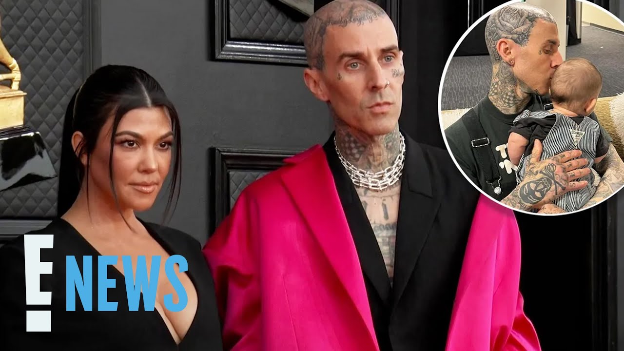 Kourtney Kardashian’s Husband Travis Barker REACTS to Leaked Photo of Baby Rocky | E! News