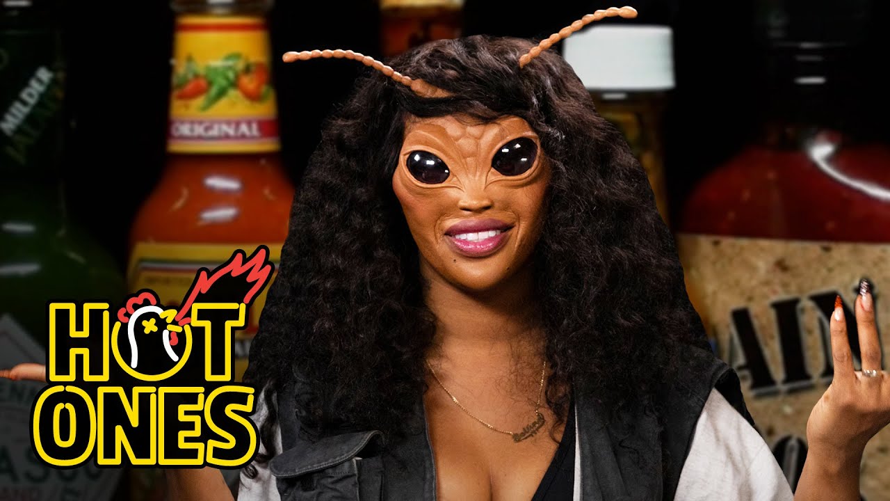 SZA Bugs Out While Eating Spicy Wings | Hot Ones