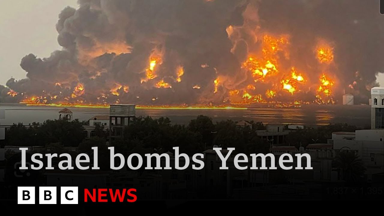 Israel bombs Yemen and Lebanon in further military escalation | BBC News