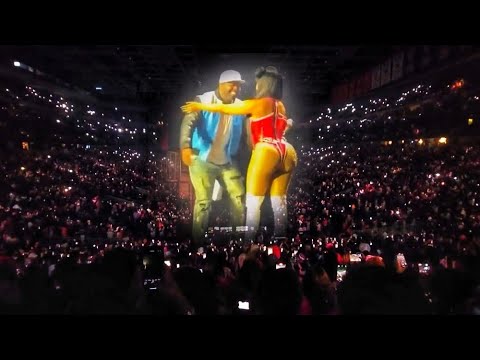 Nicki Minaj Salute 50 Cent and shut Down pink Friday world tour|NYC|UBS Arena|2024