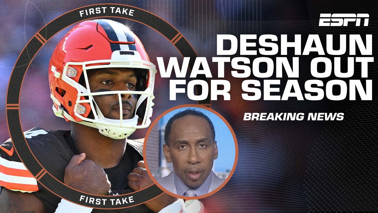 Stephen A. & Shannon Sharpe react to Deshaun Watson’s season-ending Achilles news | First Take