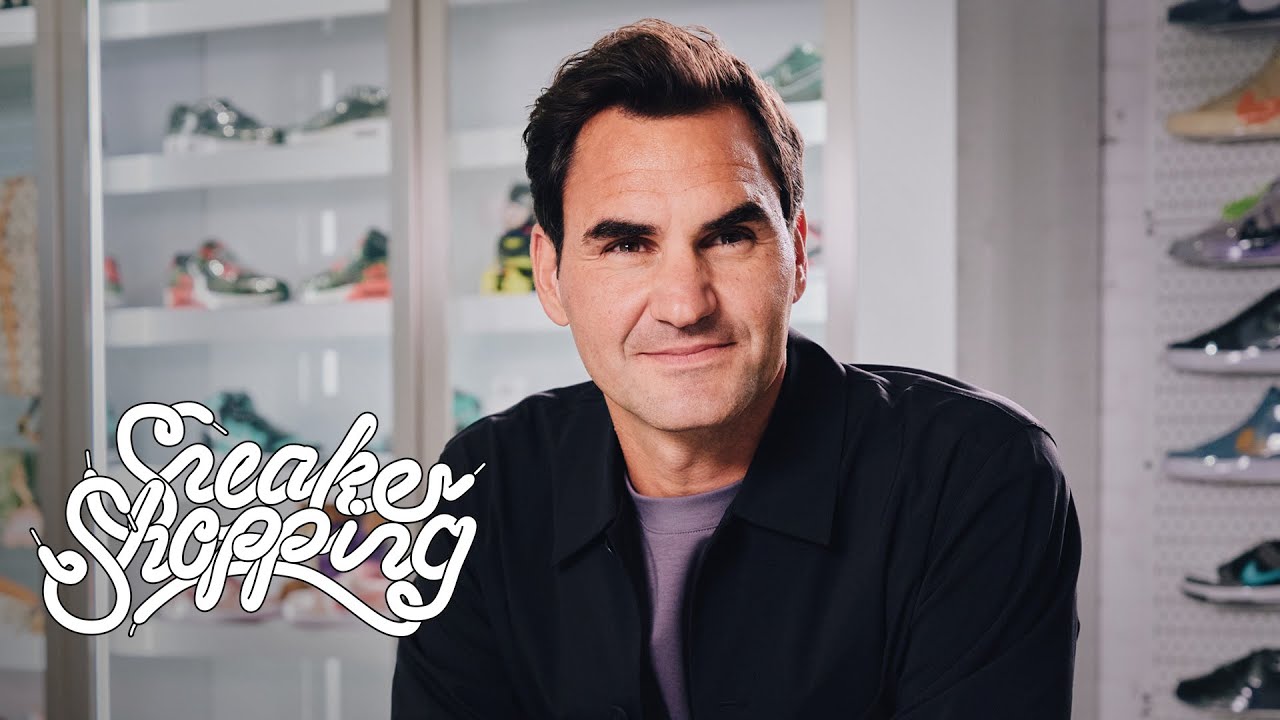 Roger Federer Goes Sneaker Shopping With Complex