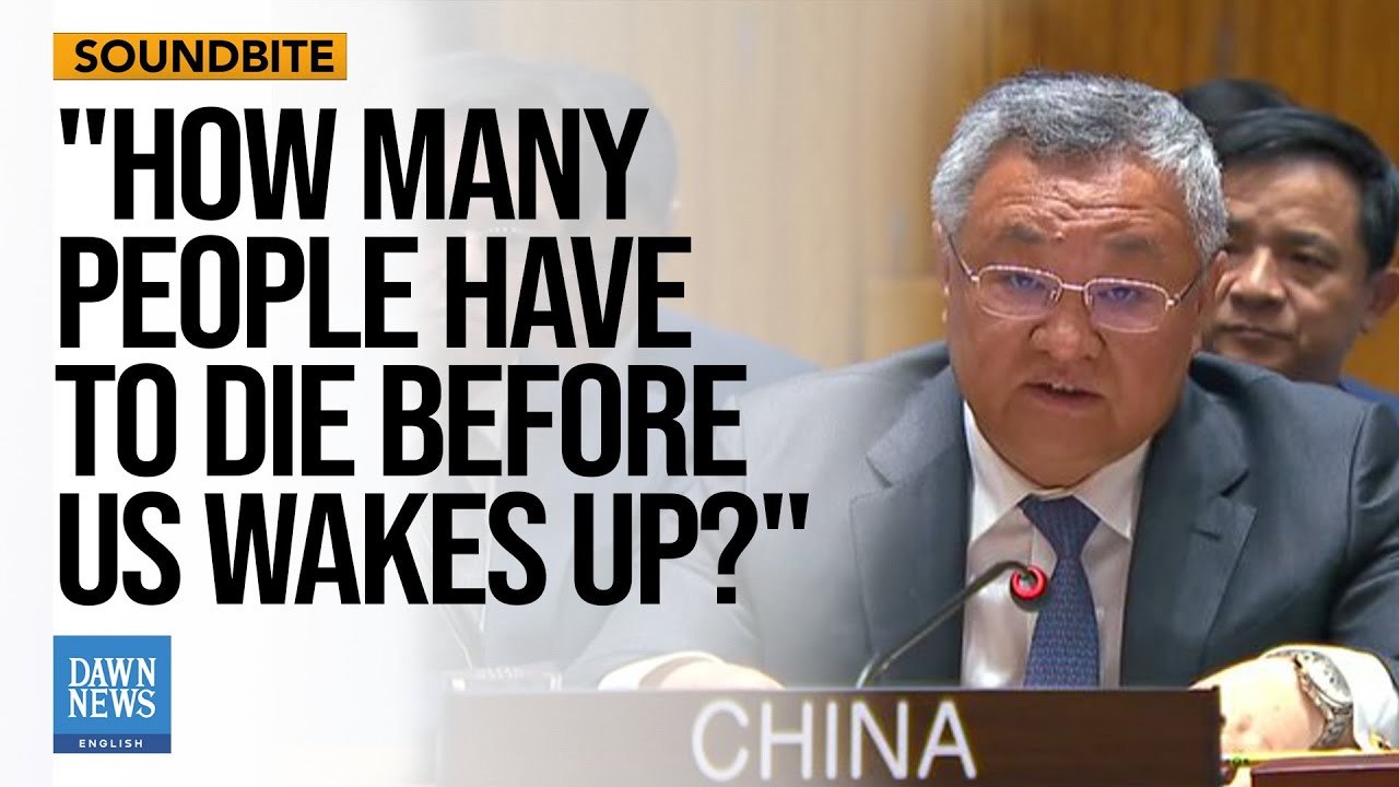 How Many More People Have to Die Before the US Wakes Up?” — Chinese Envoy | Dawn News English