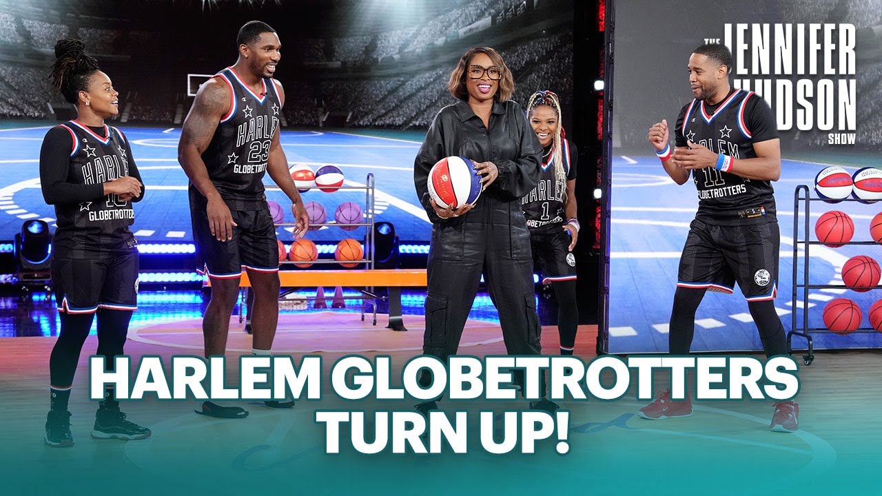 The Harlem Globetrotters Teach JHud Some Tricks