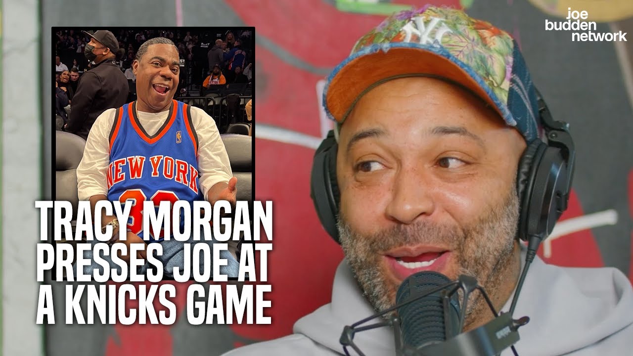 Tracy Morgan Presses Joe Budden at a Knicks Game