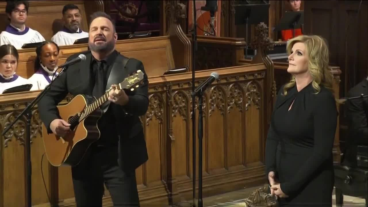 Watch: Garth Brooks, Trisha Yearwood perform ‘Imagine’ at Jimmy Carter’s funeral