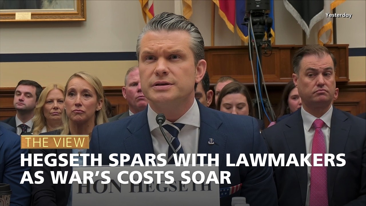 Hegseth Spars With Lawmakers As War’s Costs Soar | The View